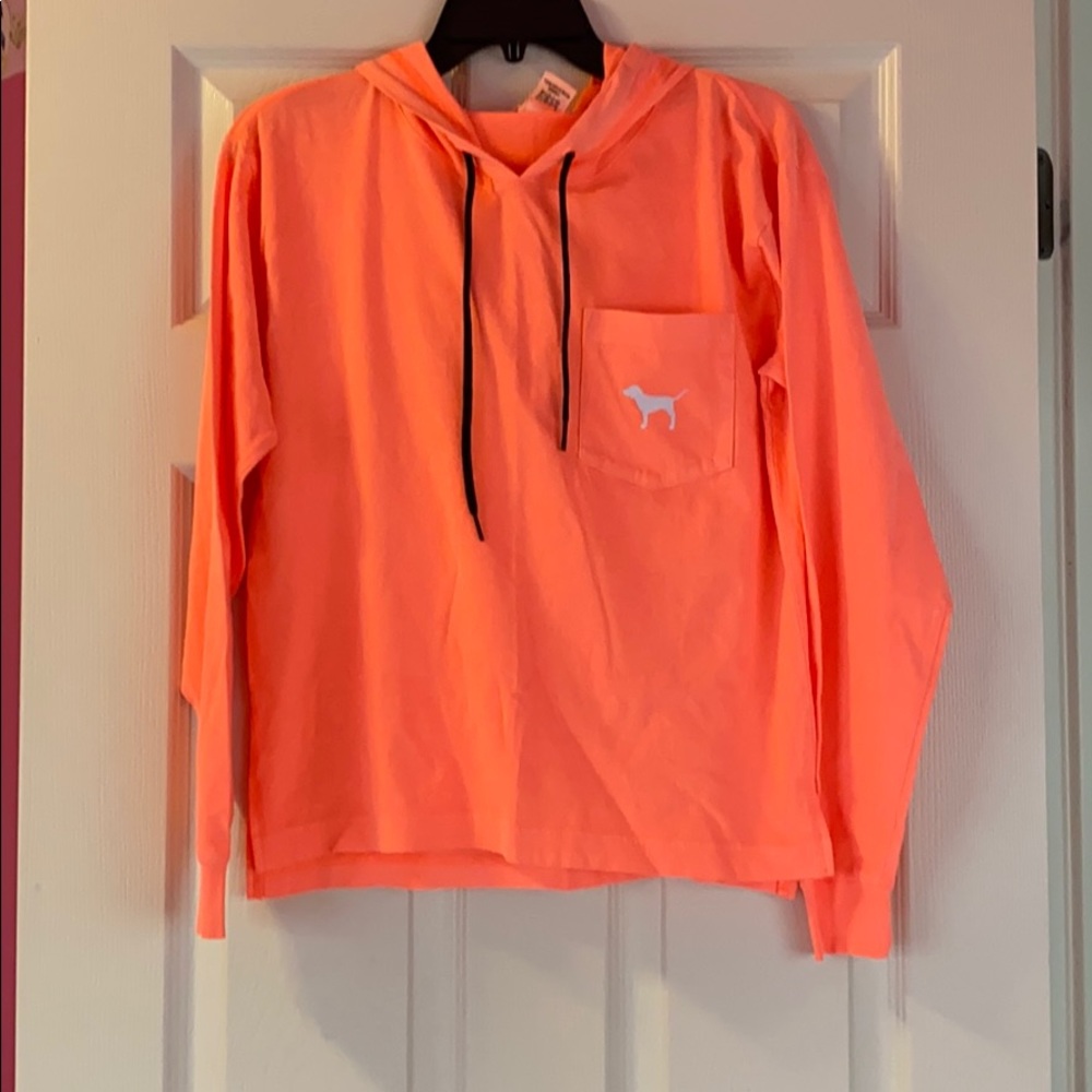 PINK Fluorescent Lightweight Hoodie